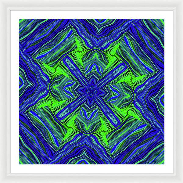 Green Cross - Framed Print