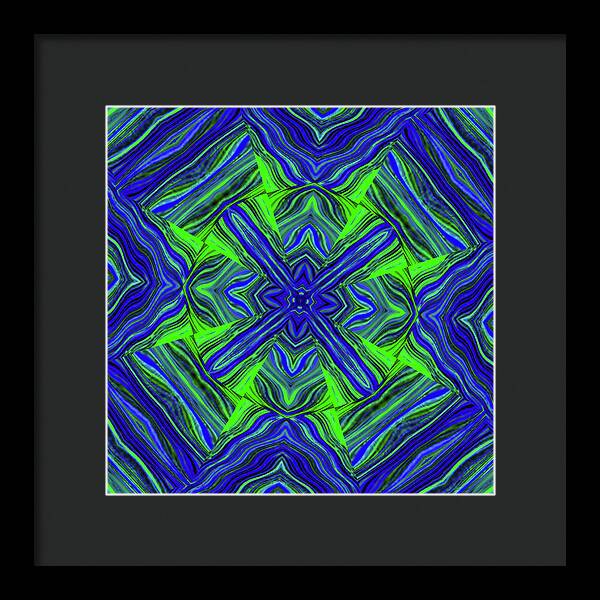 Green Cross - Framed Print