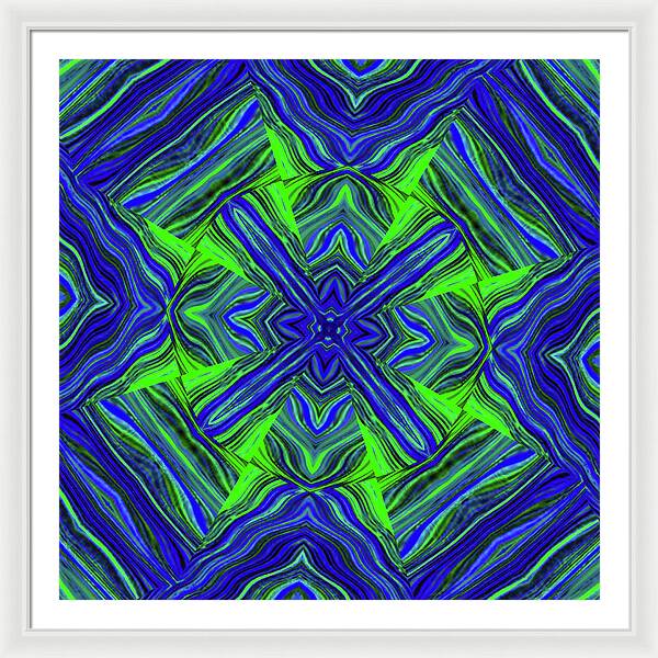 Green Cross - Framed Print