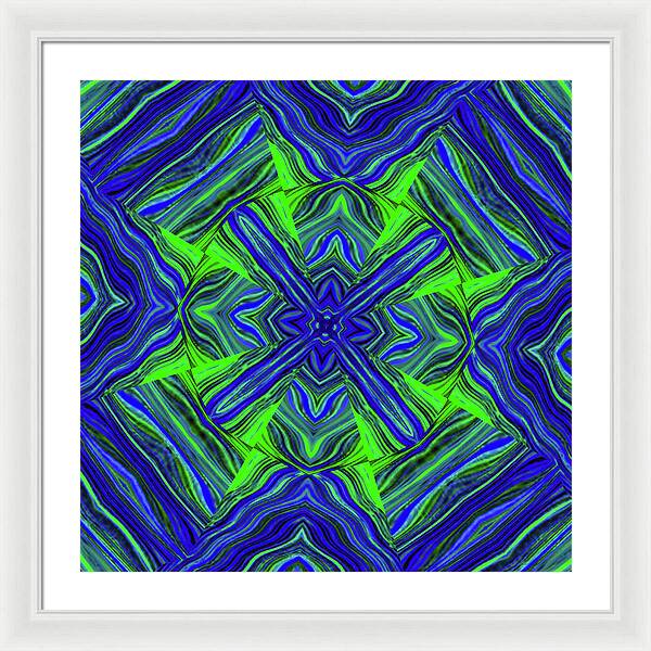 Green Cross - Framed Print