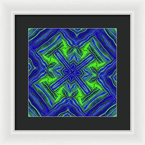 Green Cross - Framed Print