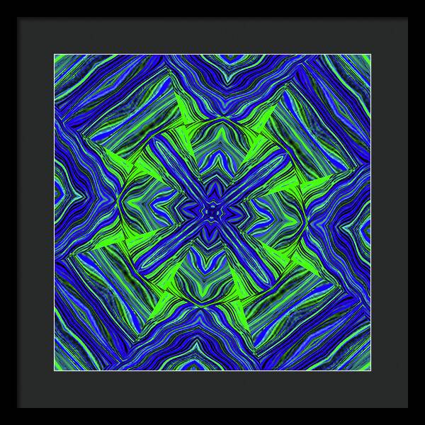 Green Cross - Framed Print