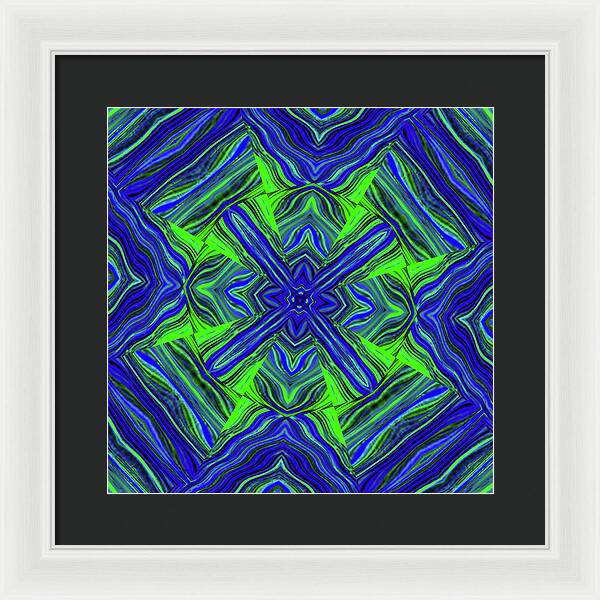Green Cross - Framed Print