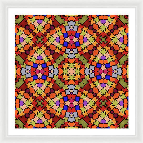 Intarsia - Framed Print