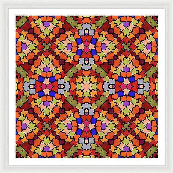 Intarsia - Framed Print