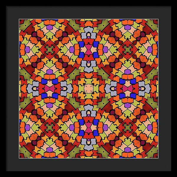 Intarsia - Framed Print