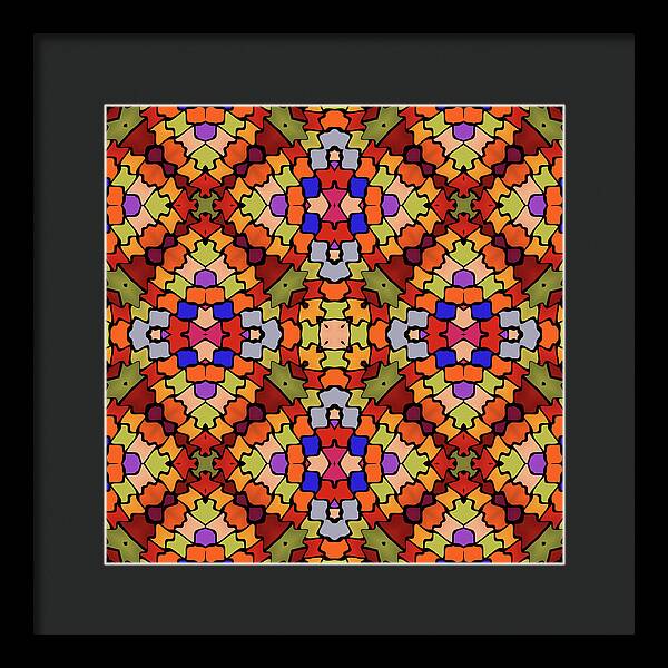 Intarsia - Framed Print