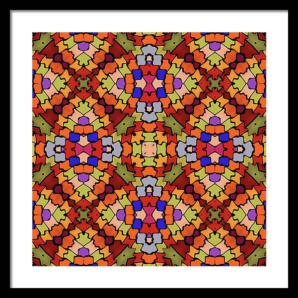 Intarsia - Framed Print