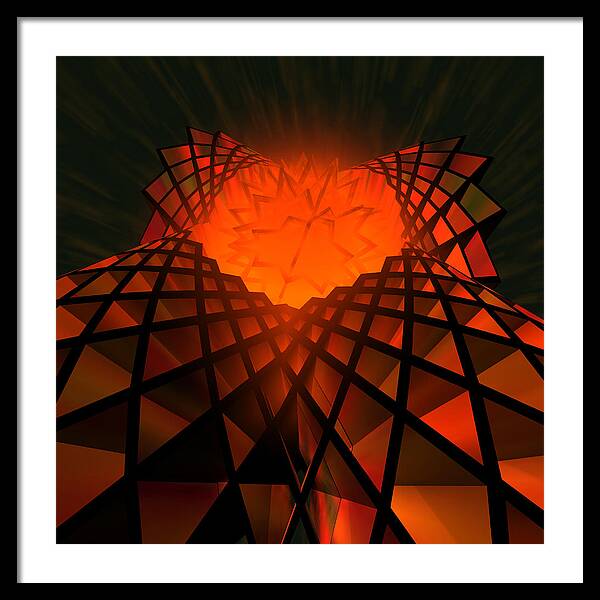 Quantum Field Angel - Framed Print