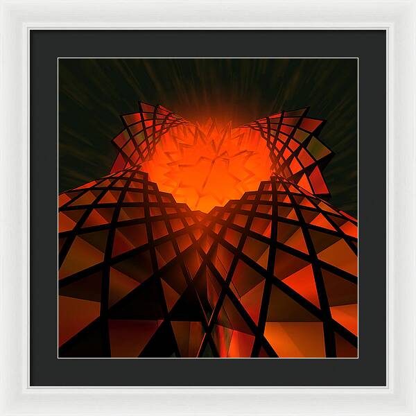 Quantum Field Angel - Framed Print