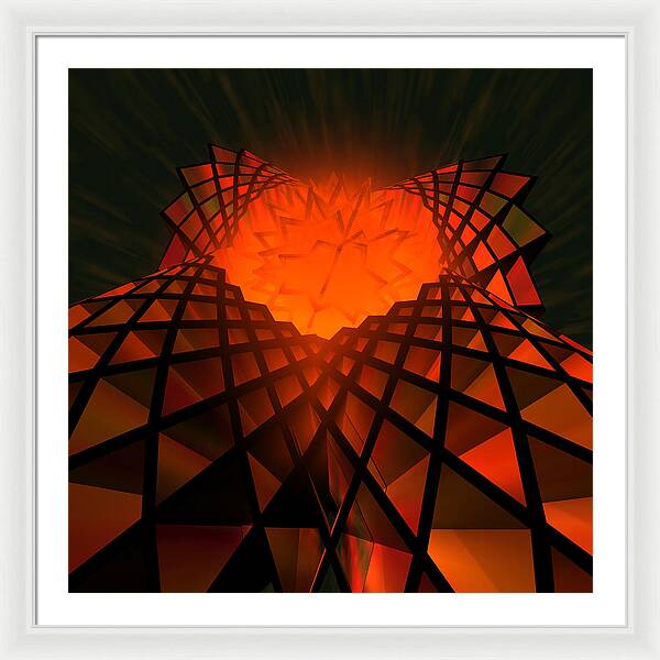 Quantum Field Angel - Framed Print