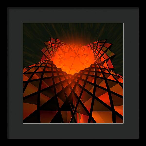 Quantum Field Angel - Framed Print