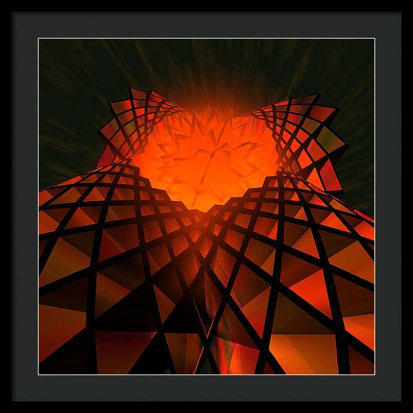 Quantum Field Angel - Framed Print