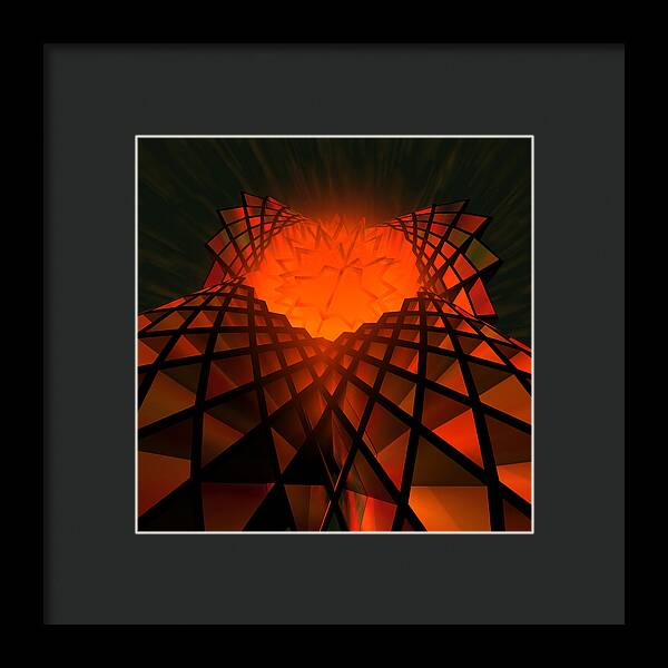 Quantum Field Angel - Framed Print