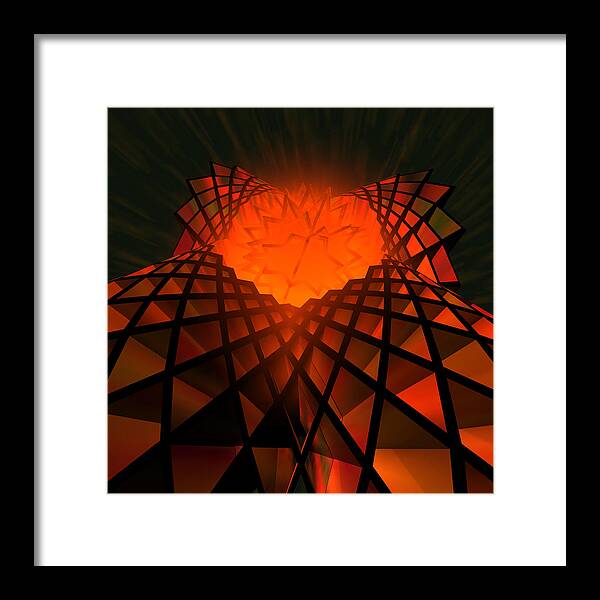 Quantum Field Angel - Framed Print