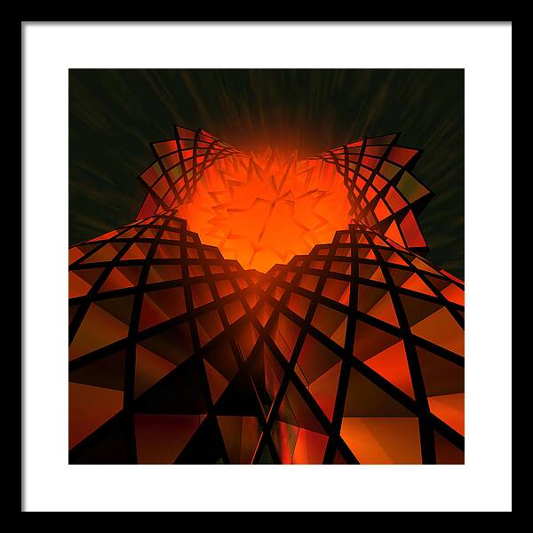 Quantum Field Angel - Framed Print