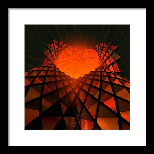 Quantum Field Angel - Framed Print