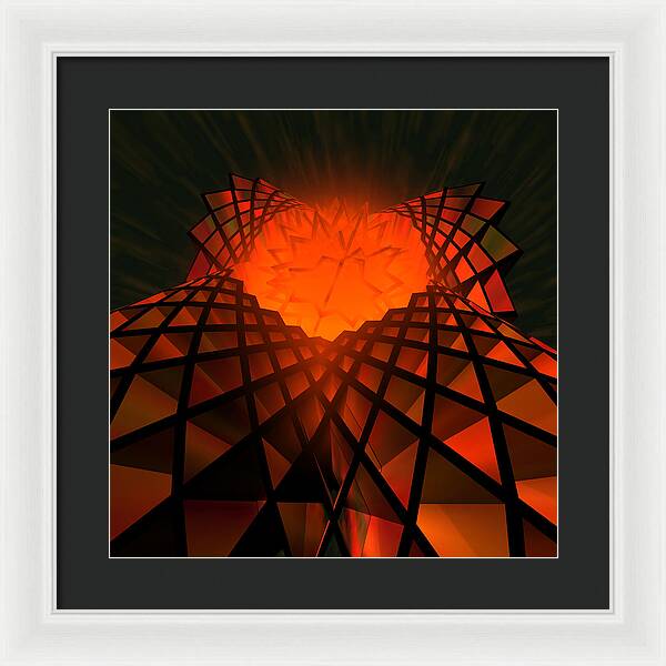 Quantum Field Angel - Framed Print