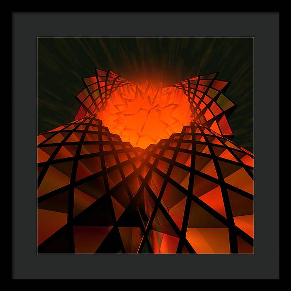 Quantum Field Angel - Framed Print