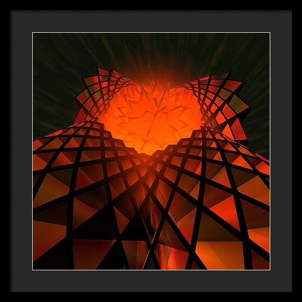 Quantum Field Angel - Framed Print
