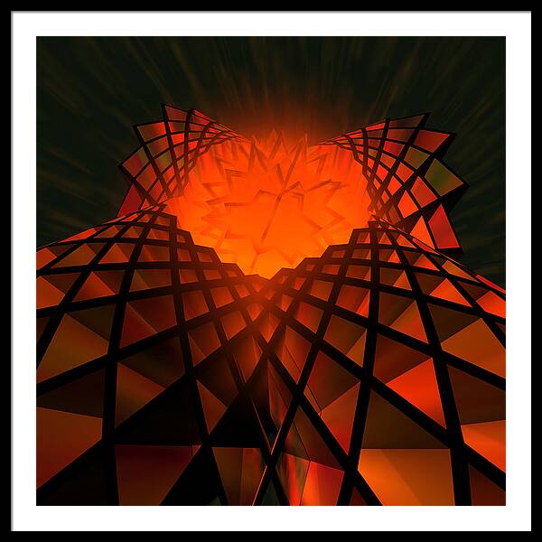 Quantum Field Angel - Framed Print