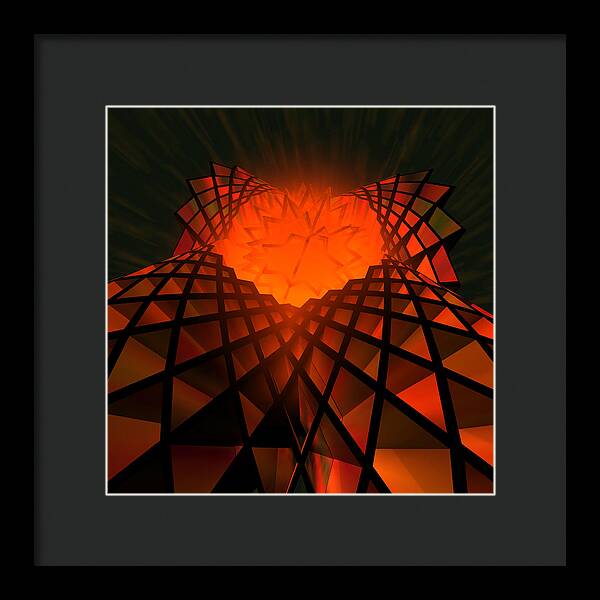 Quantum Field Angel - Framed Print