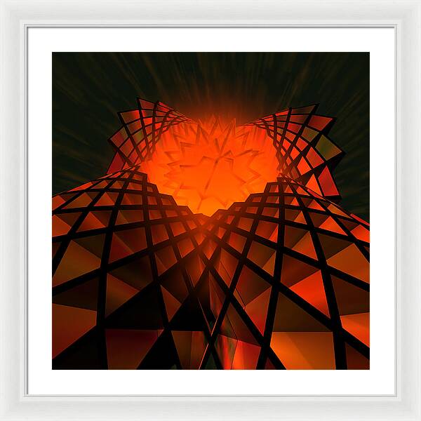 Quantum Field Angel - Framed Print