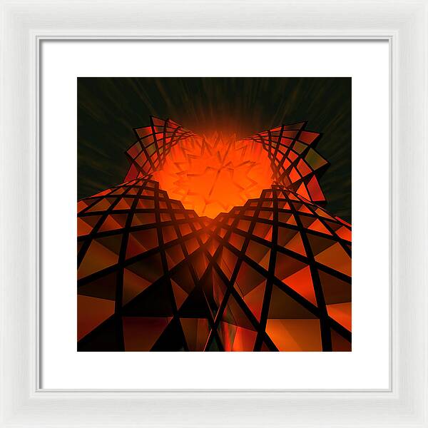 Quantum Field Angel - Framed Print