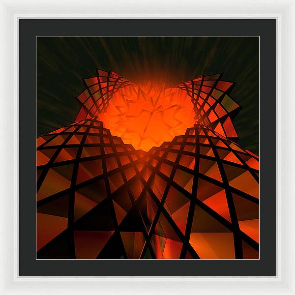 Quantum Field Angel - Framed Print