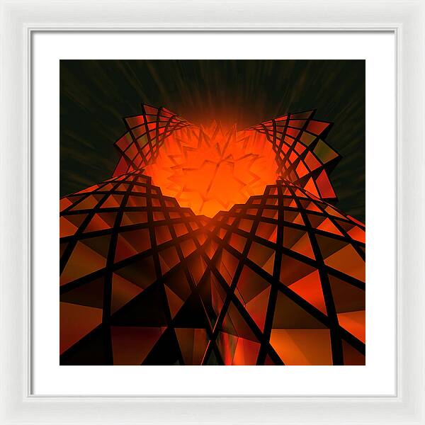 Quantum Field Angel - Framed Print