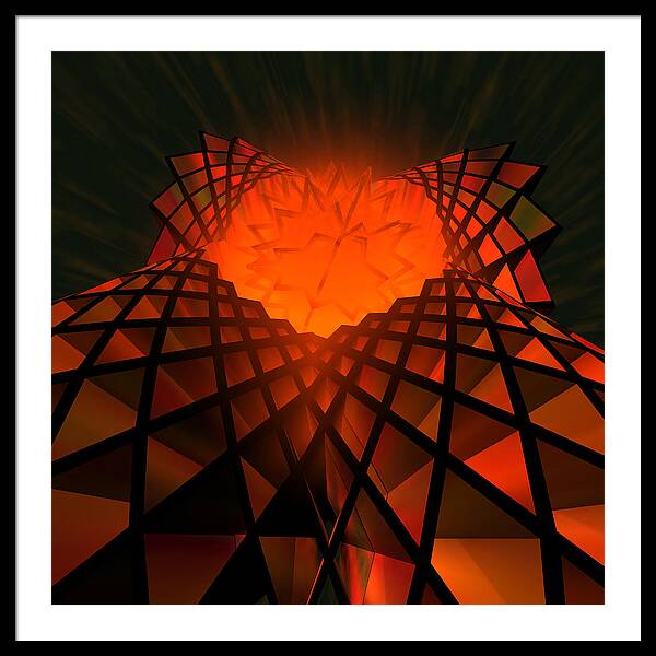 Quantum Field Angel - Framed Print