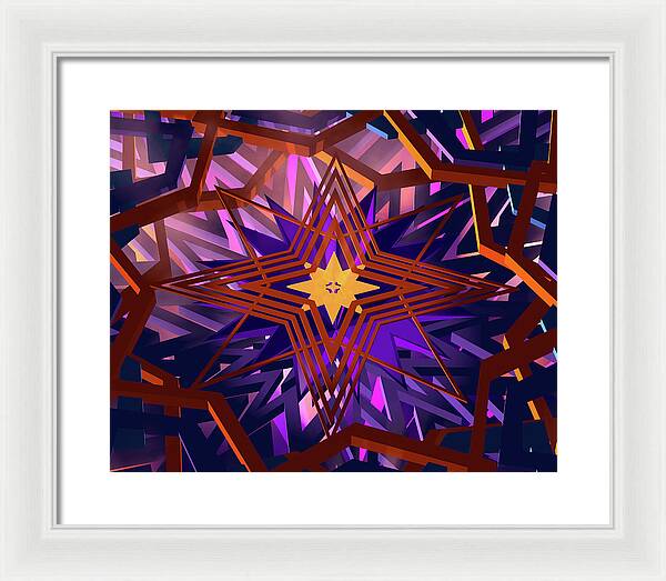 Rainy Day Flower - Framed Print