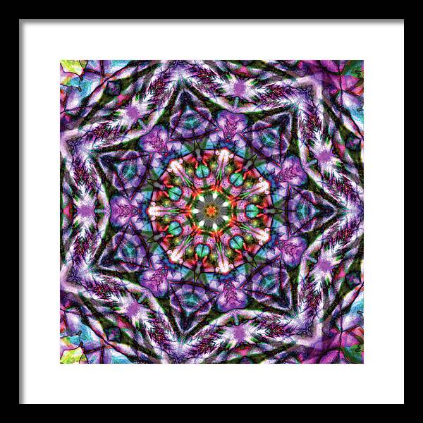 Rose of Sharon Mandala - Framed Print