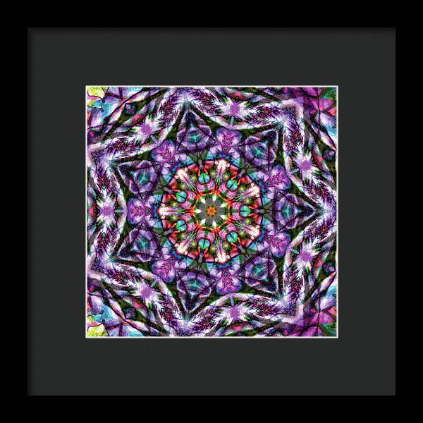 Rose of Sharon Mandala - Framed Print