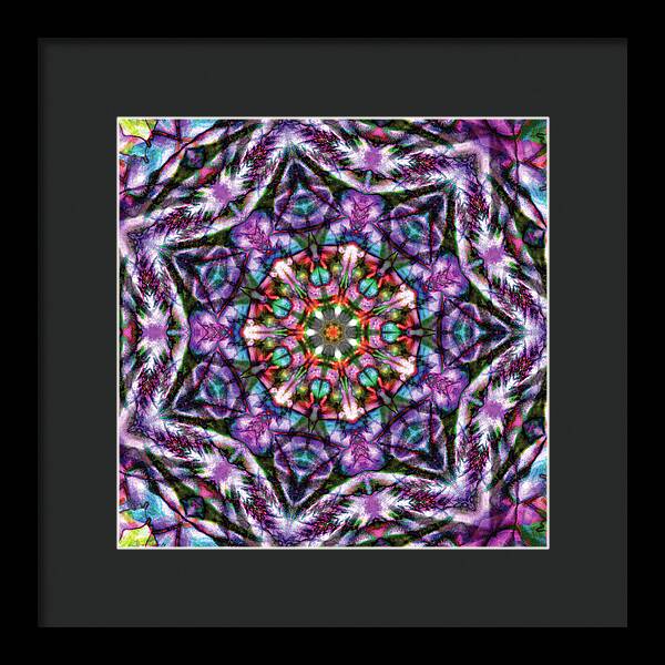 Rose of Sharon Mandala - Framed Print