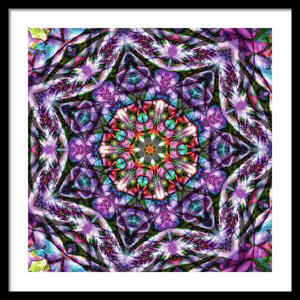 Rose of Sharon Mandala - Framed Print