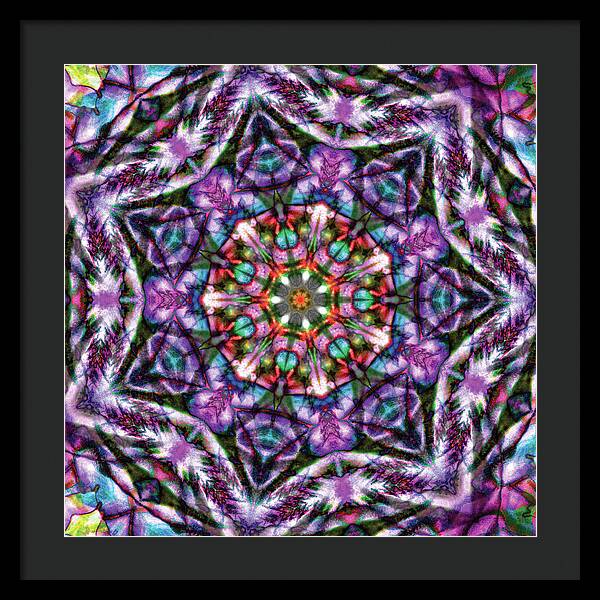 Rose of Sharon Mandala - Framed Print