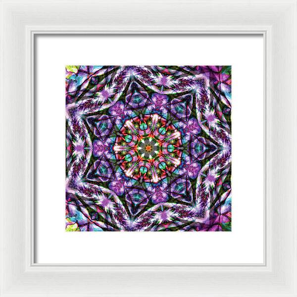 Rose of Sharon Mandala - Framed Print