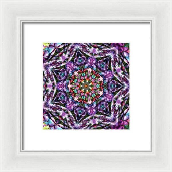 Rose of Sharon Mandala - Framed Print