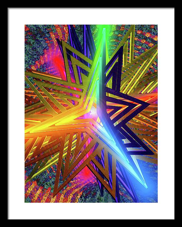 Star of David - Framed Print
