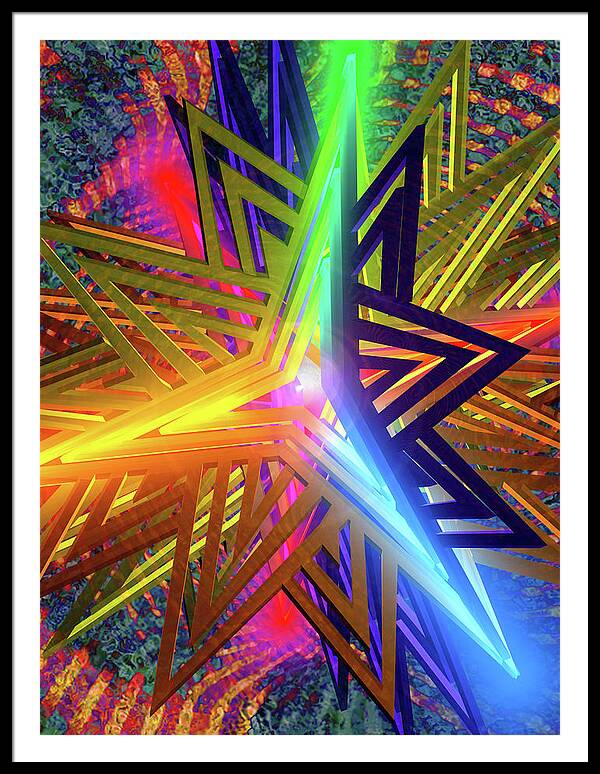 Star of David - Framed Print