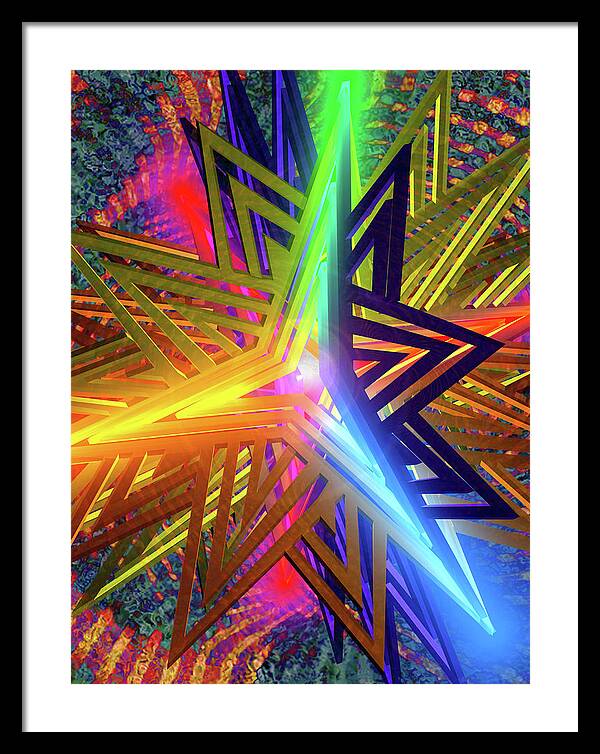 Star of David - Framed Print
