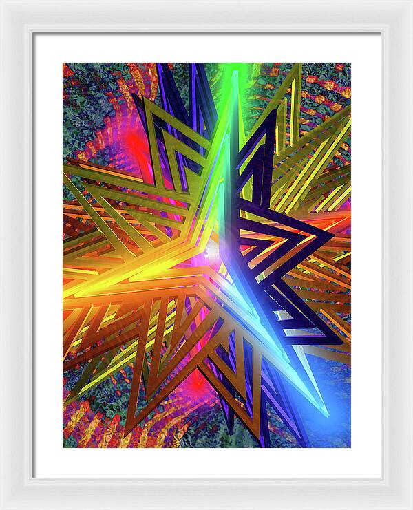 Star of David - Framed Print