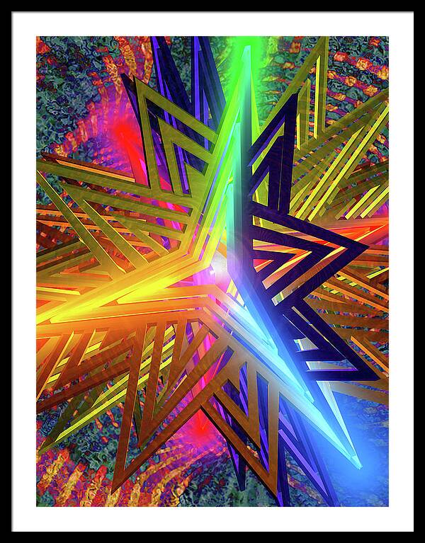 Star of David - Framed Print