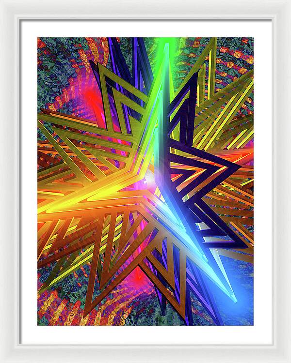 Star of David - Framed Print