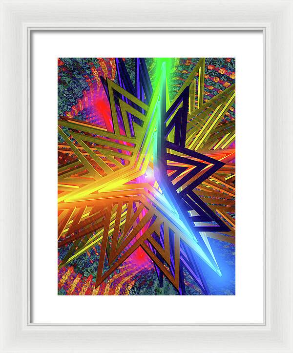 Star of David - Framed Print