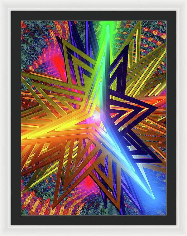 Star of David - Framed Print