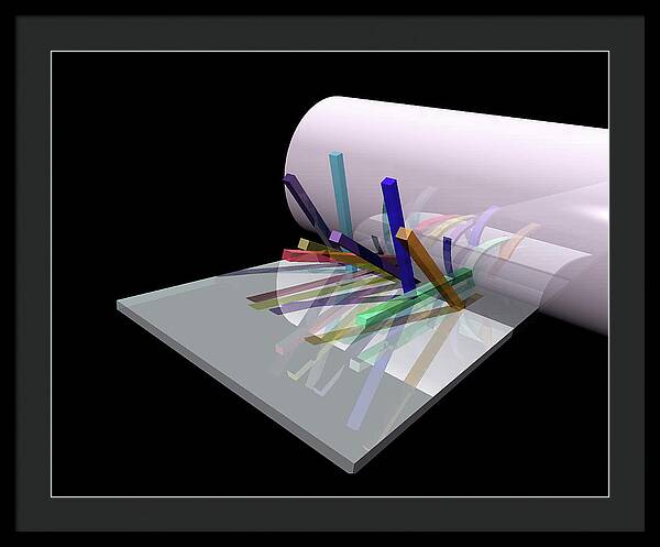 Tube Colours - Framed Print