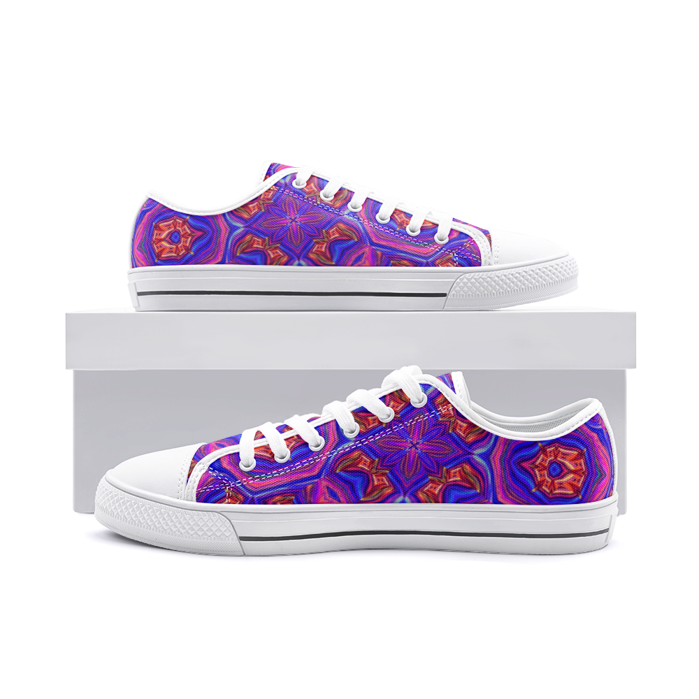 Flowered Unisex Canvas Shoes