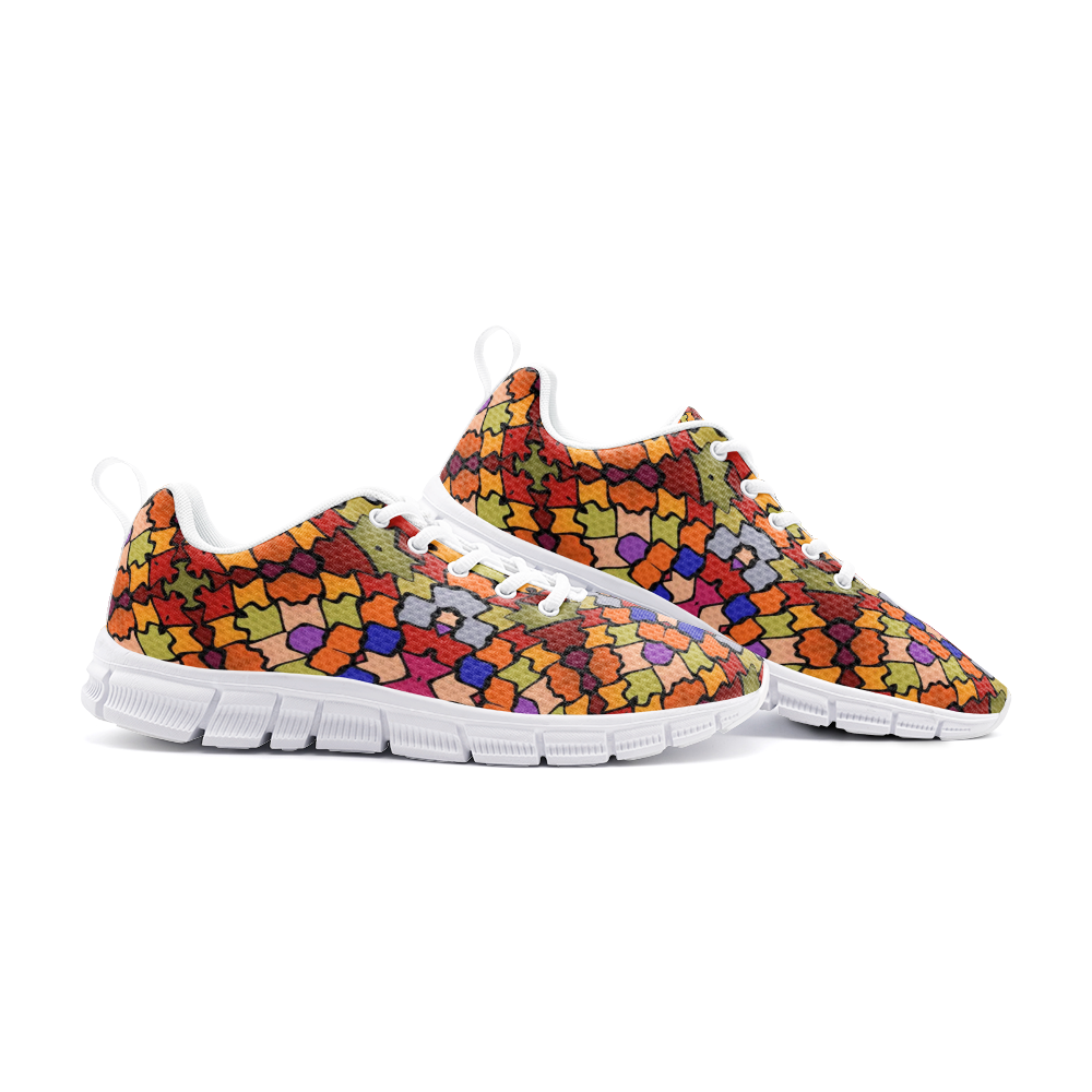 Intarsia Unisex Athletic Sneakers